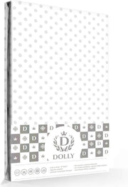 Dolly Hoeslaken Dots Wit/Grijs-70 x 140 cm