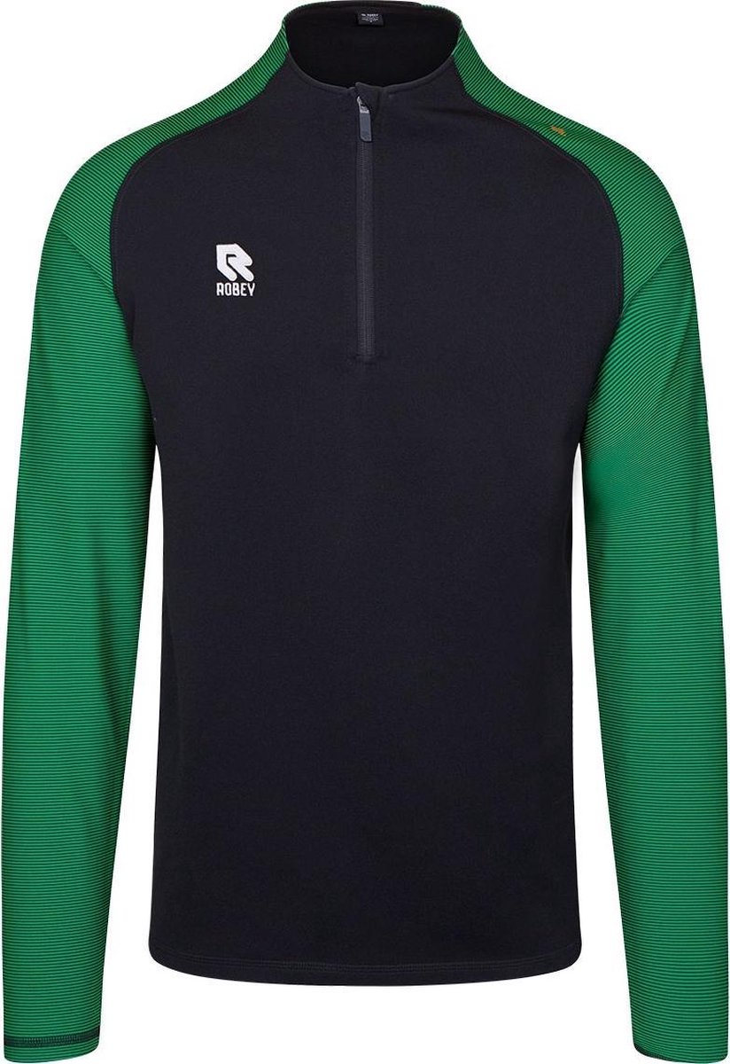 Robey Performance Half Zip (maat XL) - Black/Green