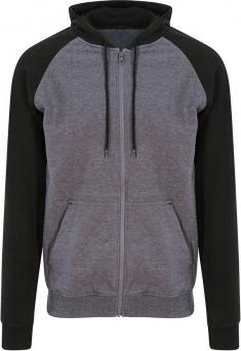 Baseball Hoodie met rits Unisex maat 2XL