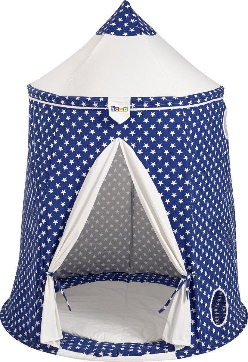 howa Speeltent Speelhuis "Sammy" wit / blauw met Vloermat 8502
