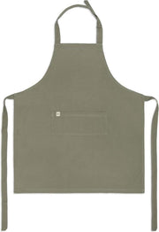 Walra Keukenschort Cook with Happiness - 75x90 - 100% Katoen - Legergroen
