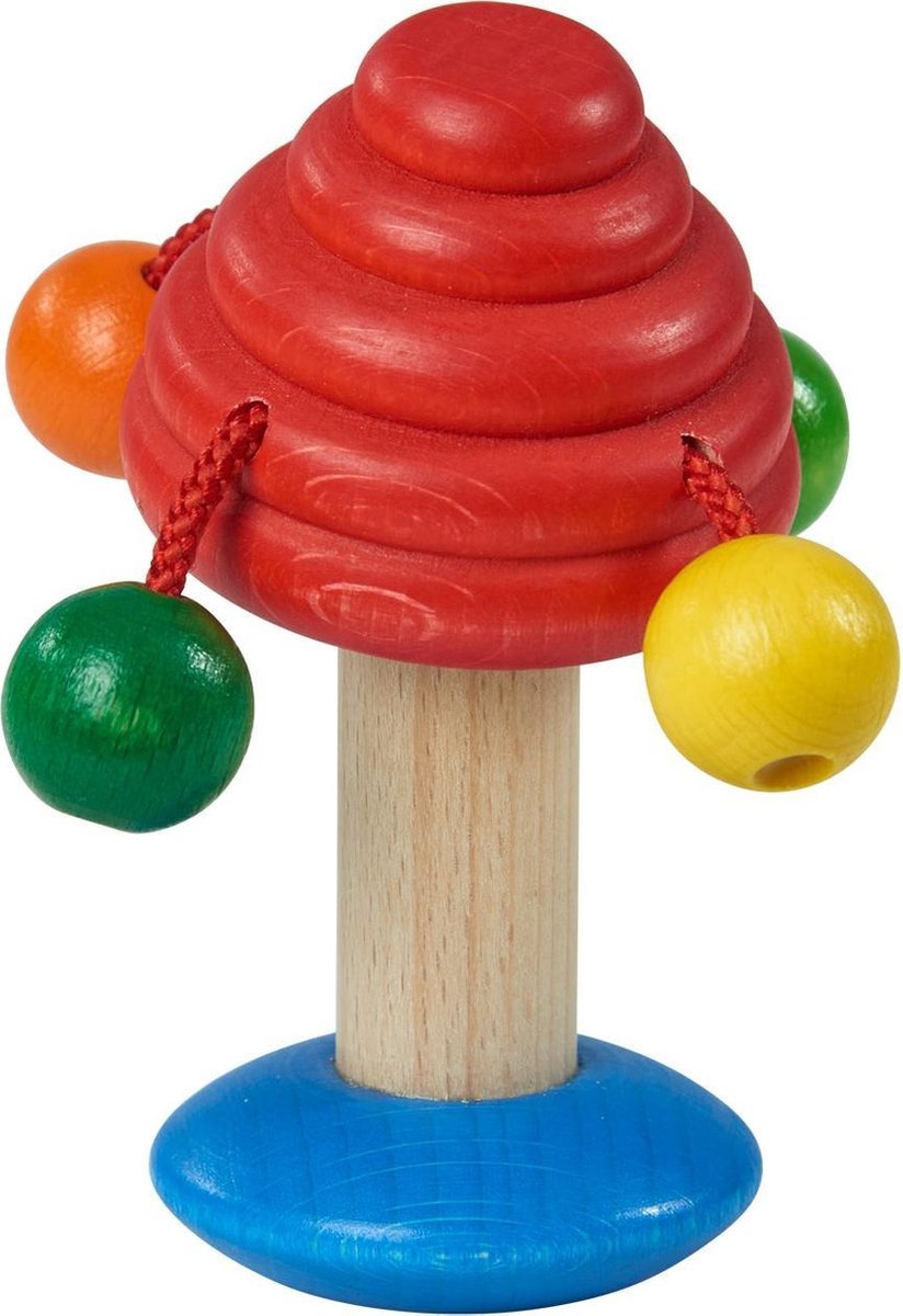 Walter Houten Rammelaar Paddenstoel 12 Cm Multicolor