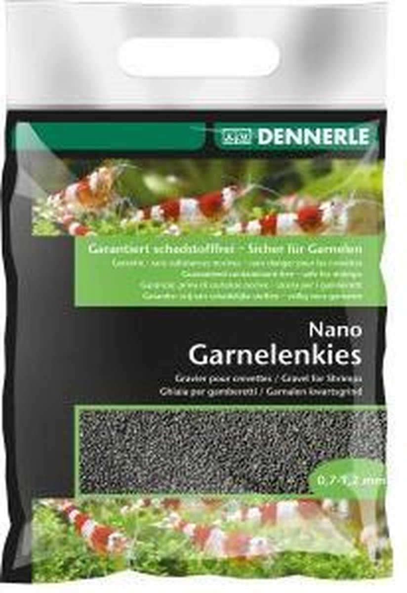 Dennerle garnalenkies sulawesi zwart - Aquarium Bodem Bedekking - Inhoud: 2 kilo