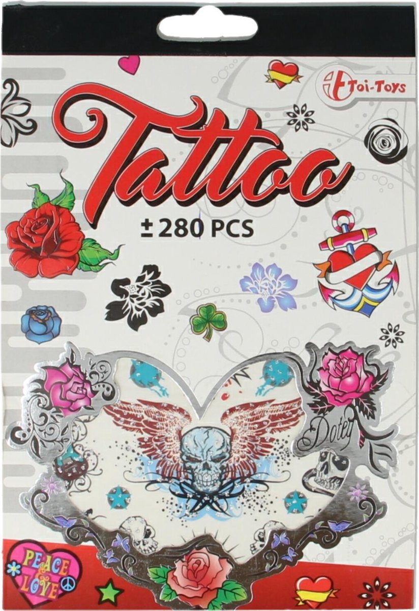 280 Tattoos Boek Rood