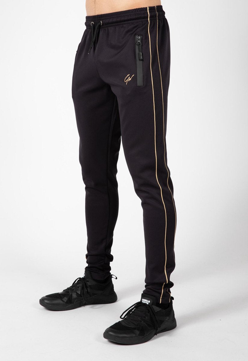Gorilla Wear Wenden Trainingsbroek - Zwart/Goud - 3XL