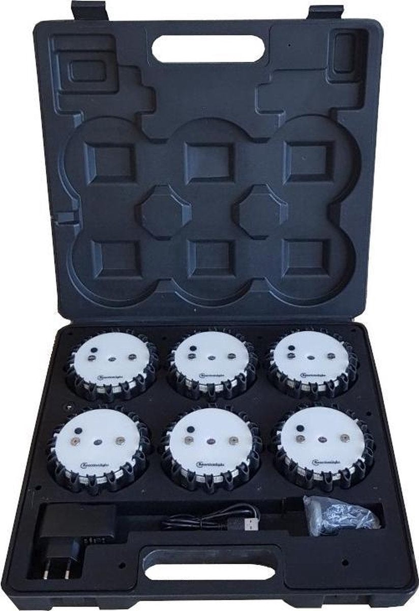 Reactionlight set 6 Zwart plus 6 streps - Trainen - Sportartikelen - Sport apparatuur - reactie licht - Fysiotherapie - Reaction training - thuis sporten