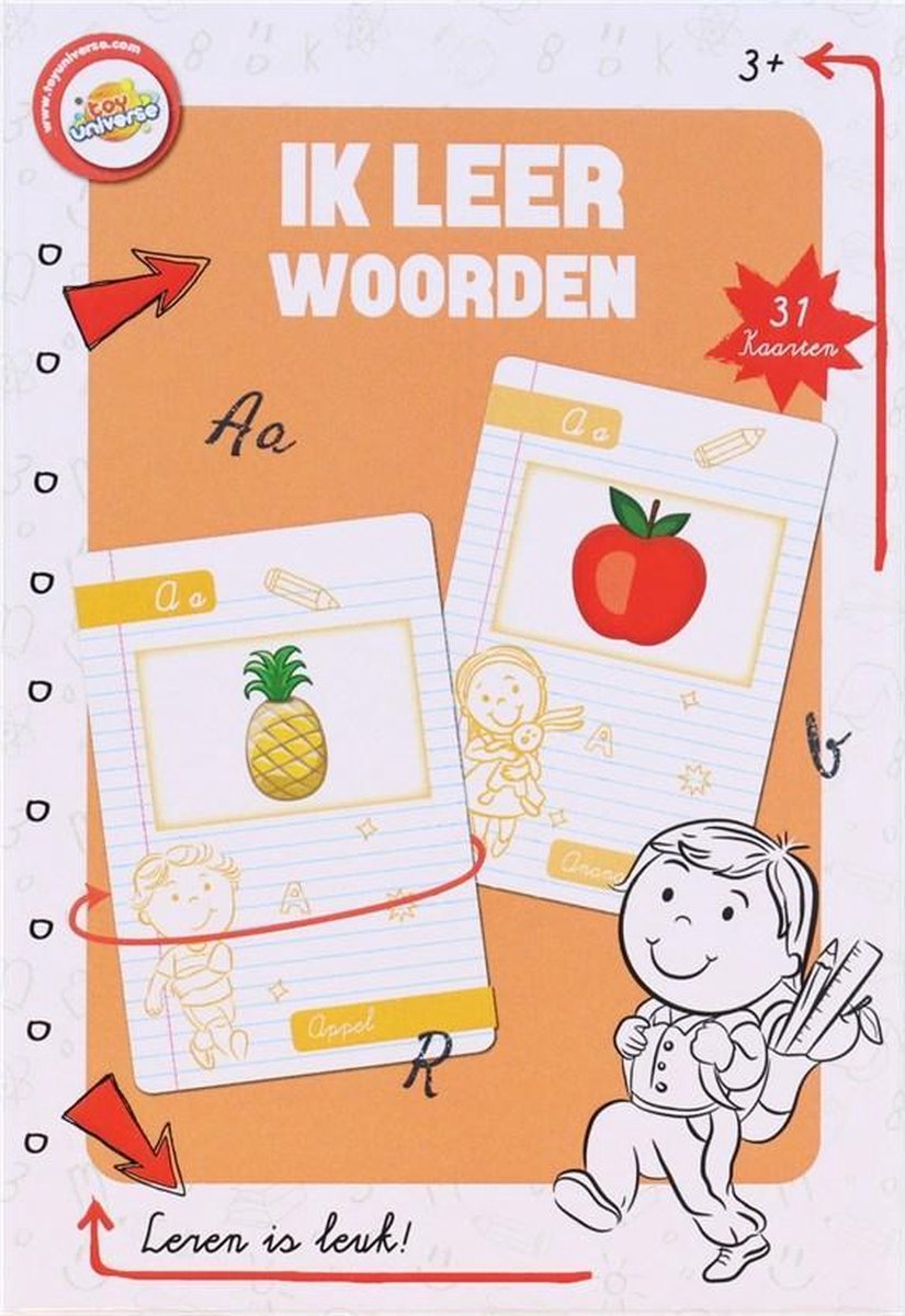 Educatief spel ik leer woorden - ik leer woorden - woorden spel - oefenspel - leerspel - oefenen met woorden - woorden oefenen voor kinderen - vanaf 3 jaar