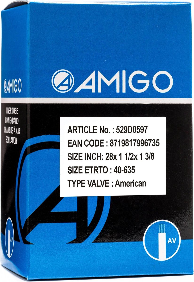 Amigo Binnenband - 28 inch - ETRTO 40-635 - Autoventiel