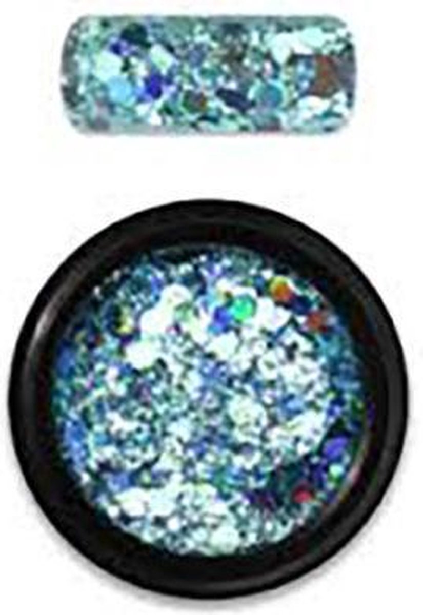 Moyra - holo glitter mix - No. 04 turquoise