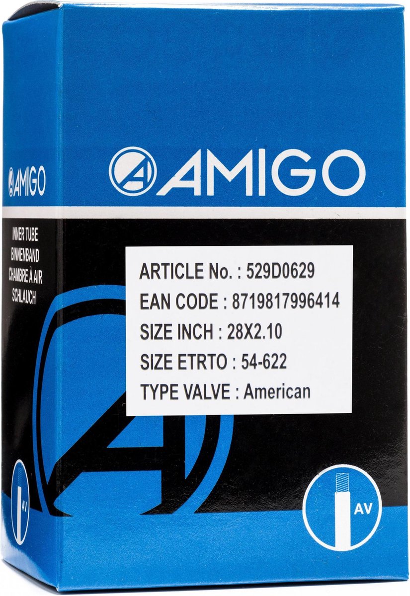 Amigo Binnenband - 28 inch - ETRTO 54-622 - Autoventiel