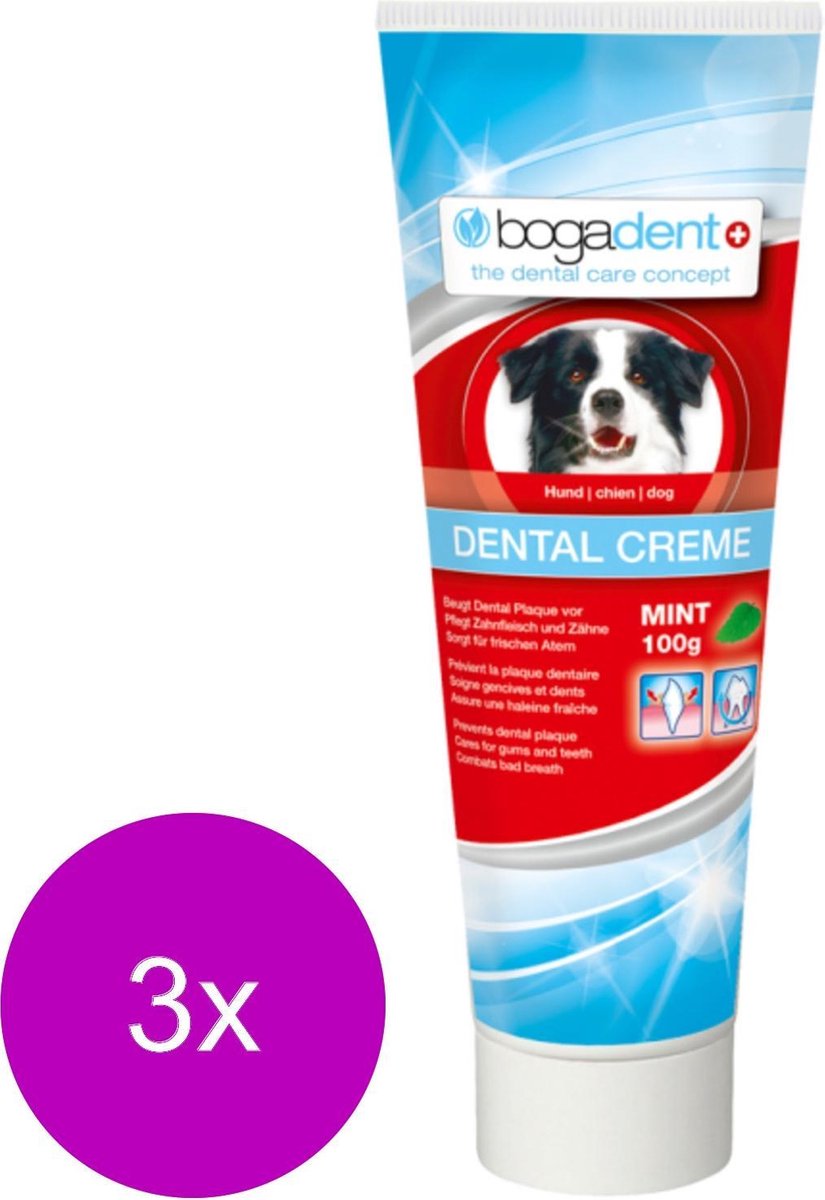 Bogadent Dental Creme Mint - Gebitsverzorging - 3 x 100 g
