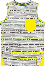 Quapi Bodi - Empire Yellow Stripe Singlet - maat 62