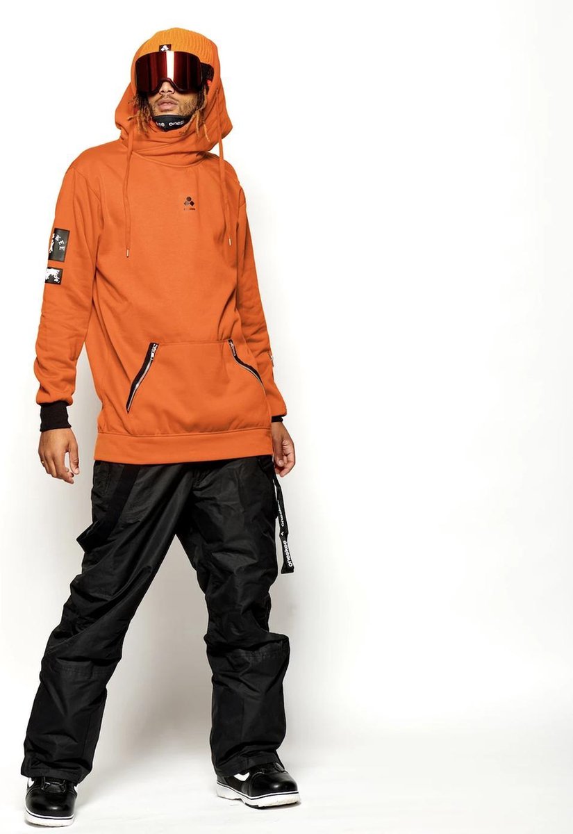 Waterdichte heren hoodie Orange XXL