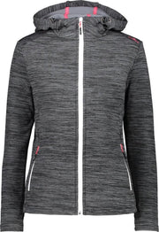 Cmp Outdoorvest Fix Hood Dames Polyester Grijs Maat 36