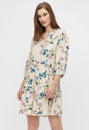 Objparee Alba 3/4  Dress 114 23036152 Sandshell/flower