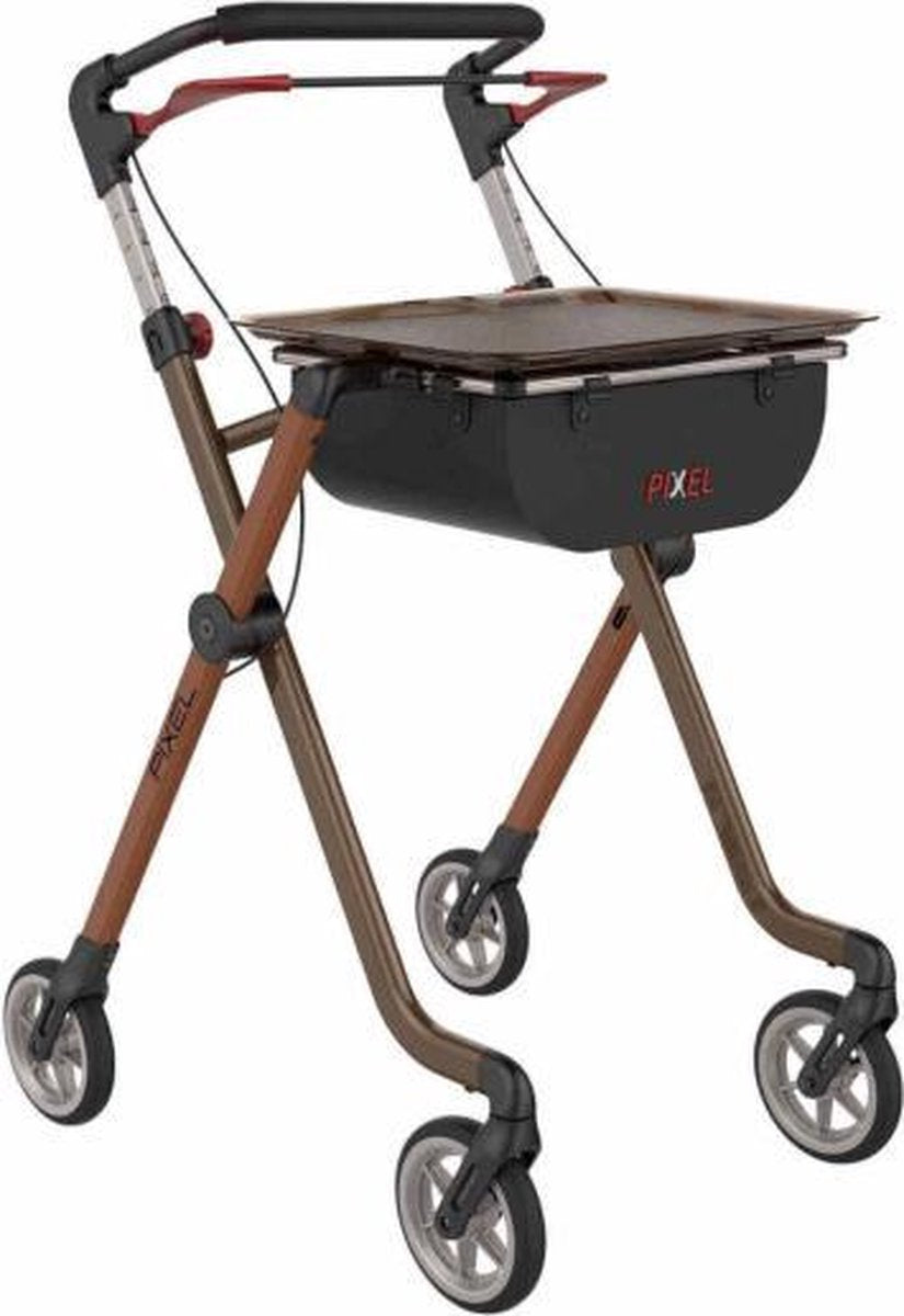 Pixel Rollator Voor Binnen Bruin