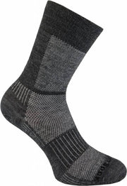 Wrightsock Coolmesh Merino Crew - Donker grijs/Licht grijs - XL (45