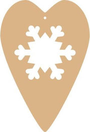 MDF hart sneeuwvlok