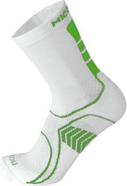 Mico Bike hoge wielrensok wit/groen M
