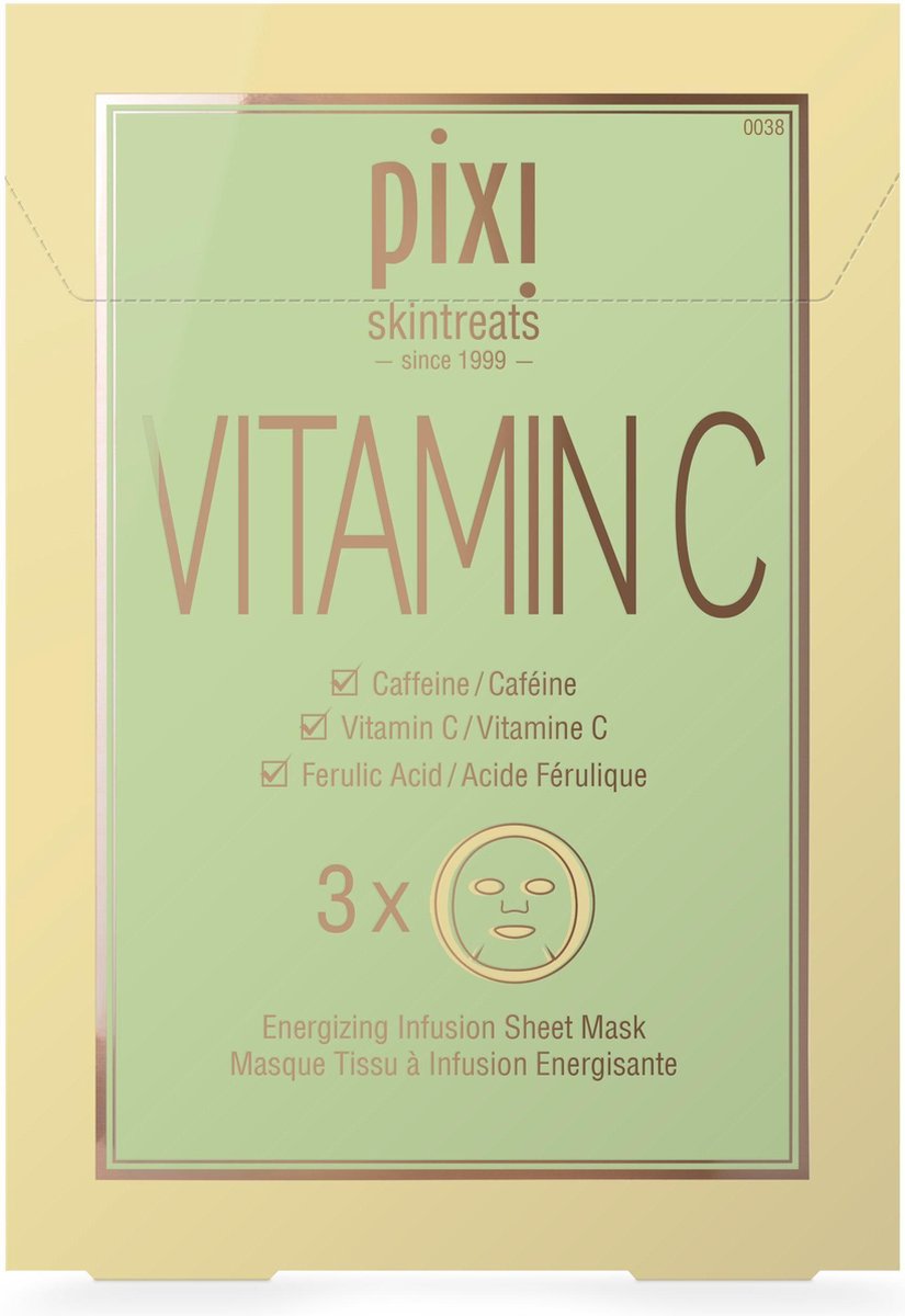 PIXI - Vitamin C Energizing Infusion Sheet Mask - 3 st