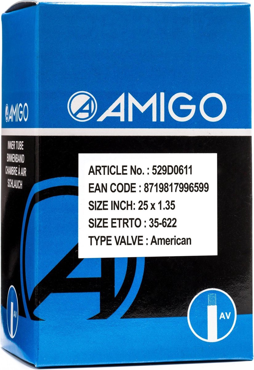 Amigo Binnenband - 28 inch - ETRTO 35-622 - Autoventiel