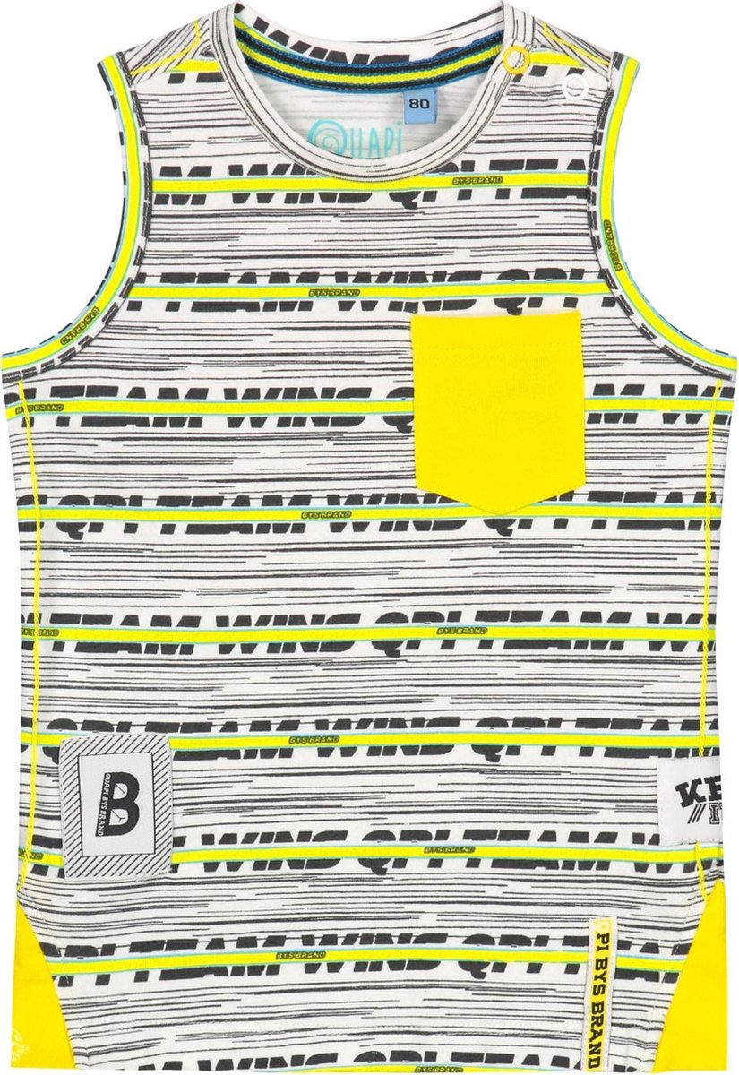 Quapi Bodi - Empire Yellow Stripe Singlet - maat 68