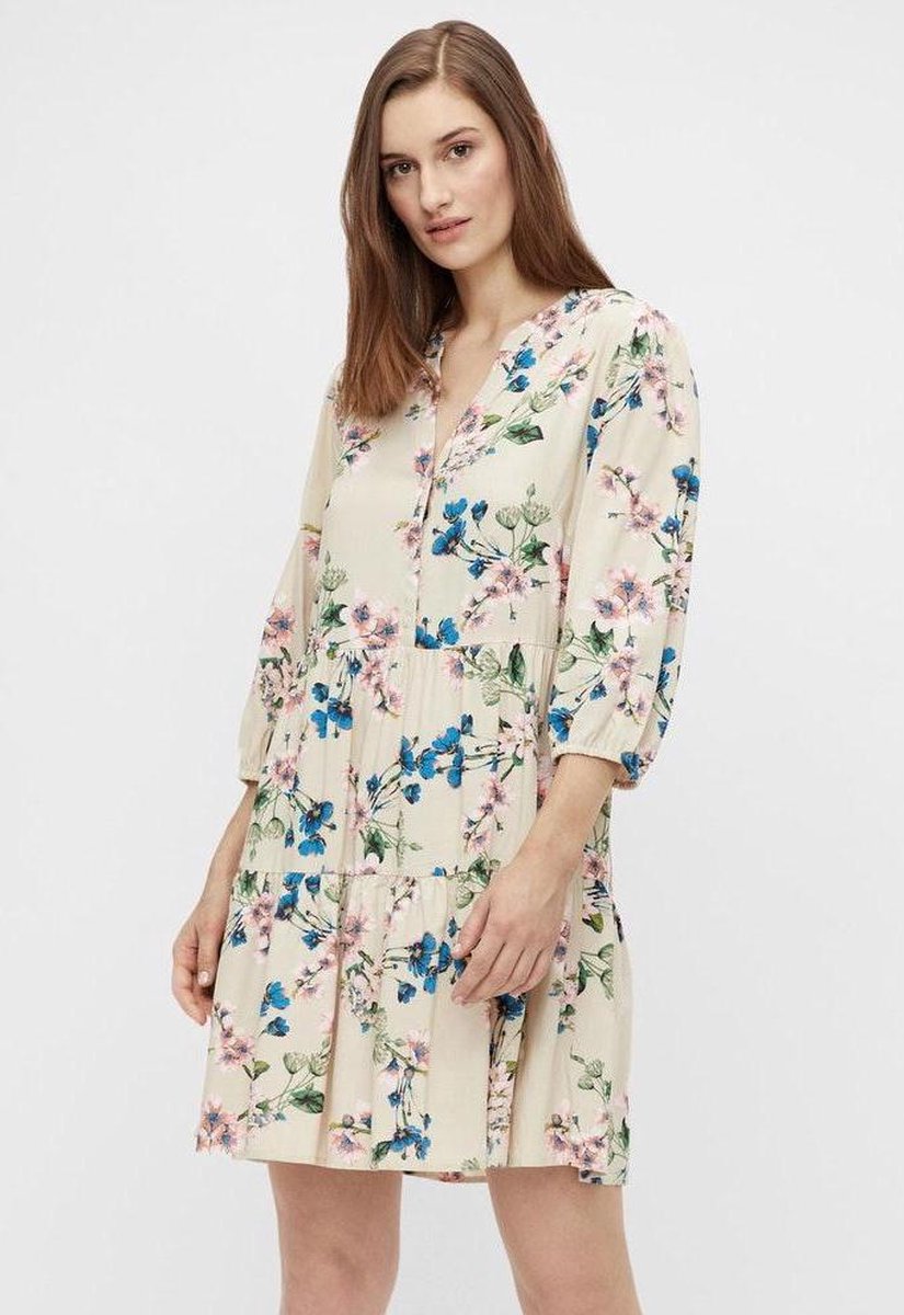 Objparee Alba 3/4  Dress 114 23036152 Sandshell/flower