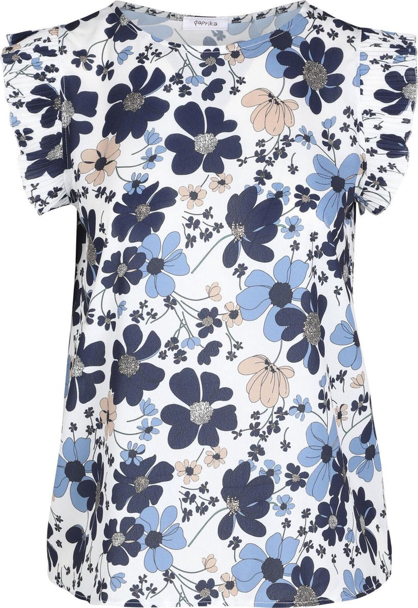 Blouse met bloemenprint