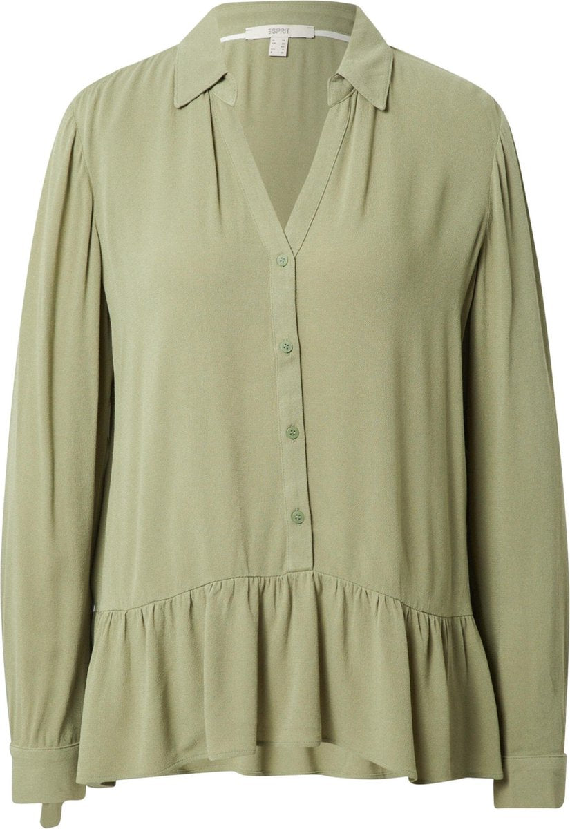 Soepele Overhemdblouse Met Volant 021ee1f301 E345