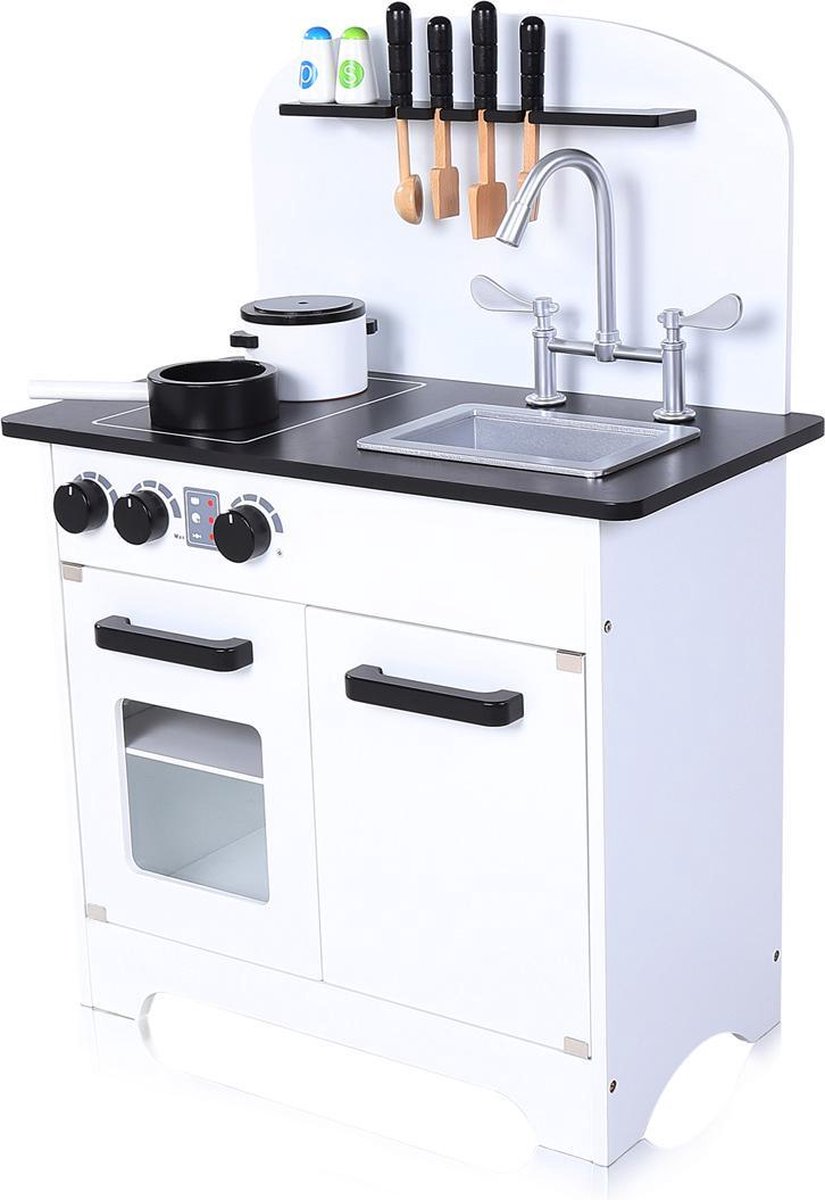 Meubilaire Kinderkeuken - Speelkeuken - Hout - Met accessoires