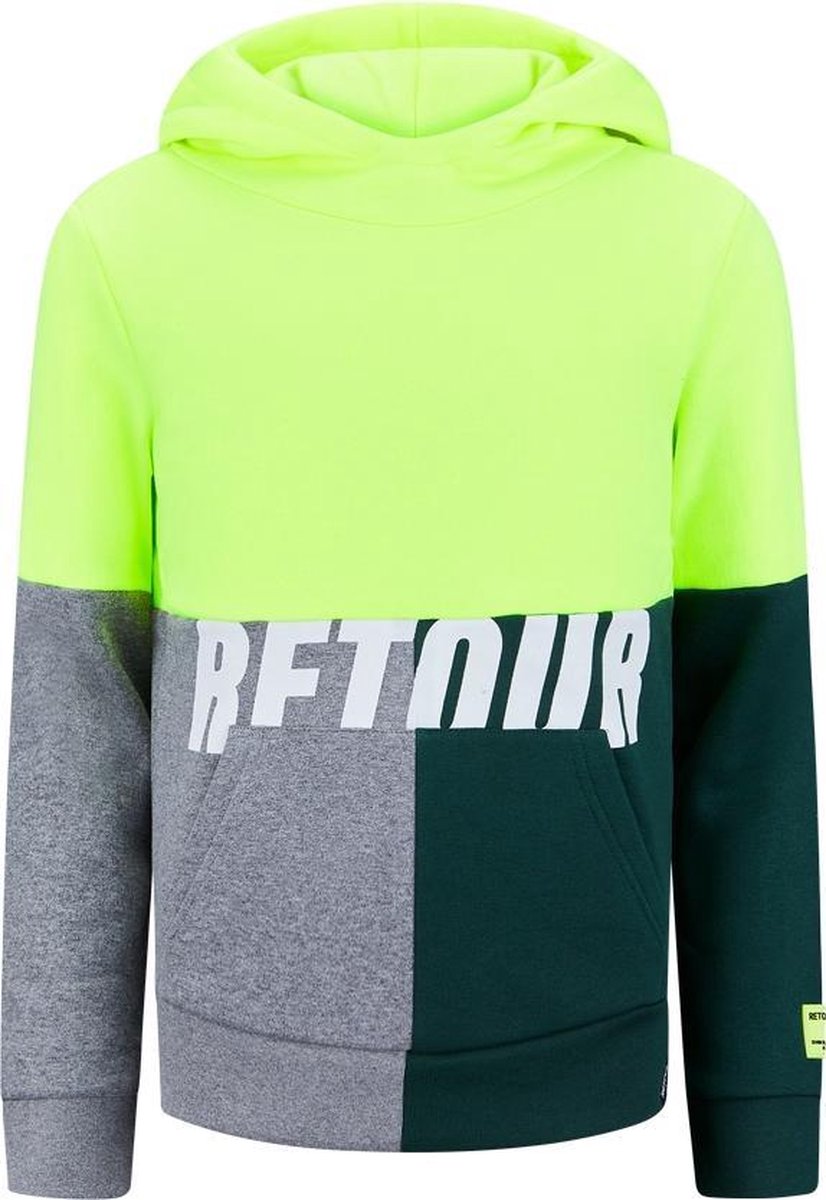 Retour Jeans Rick Jongens Trui - Neon Yellow - Maat 116