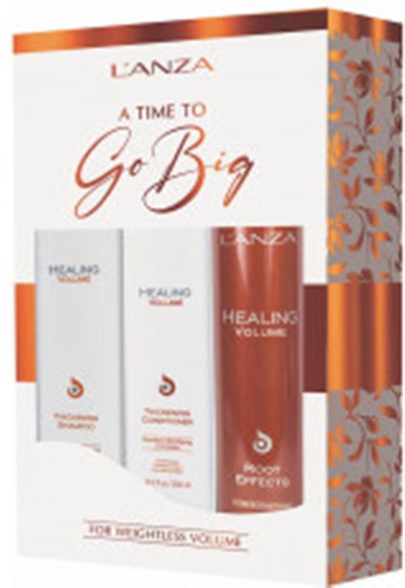 L'Anza Healing Volume Gift Set - Healing Volume Thickening Shampoo - Healing Volume Thickening Conditioner - Healing Volume Root Effects