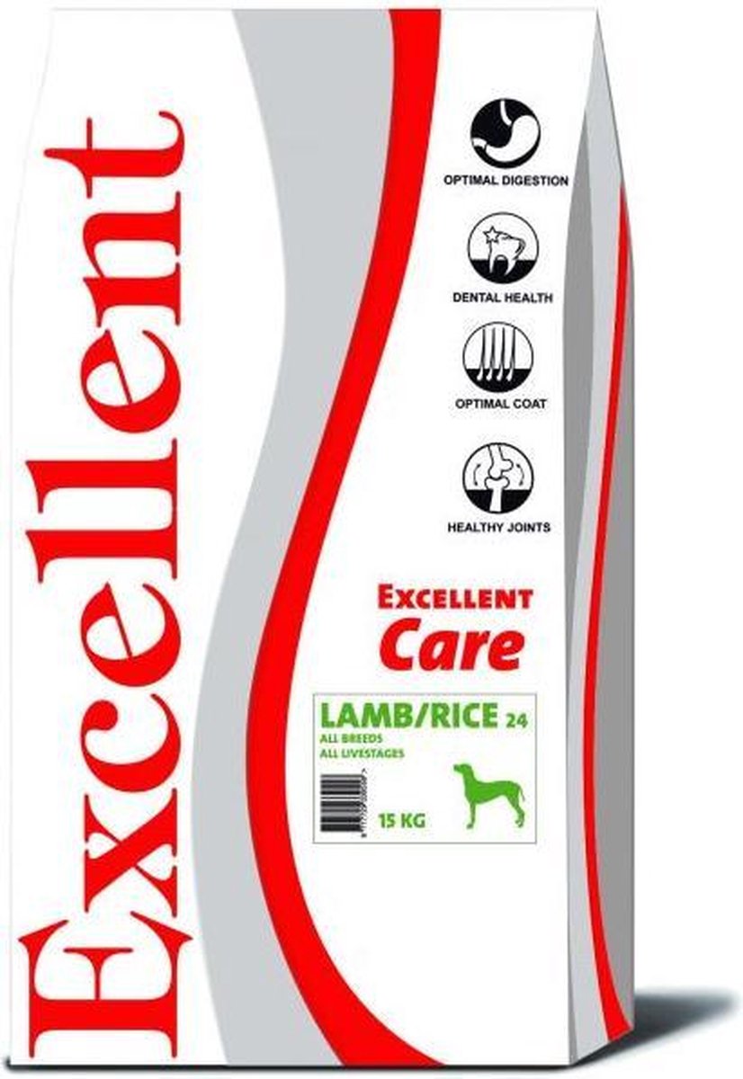 Excellent Care Lamb/Rice 24 - Hondenvoer - 15 kg