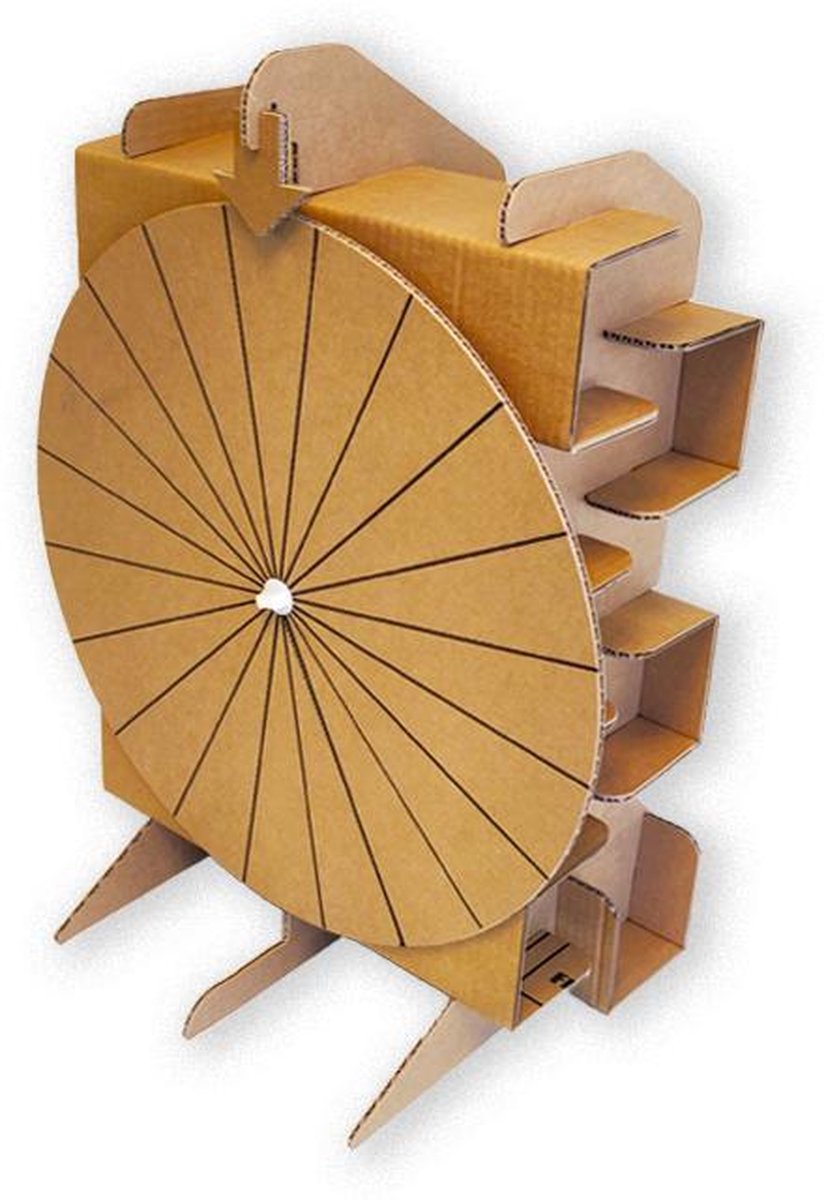KarTent - Kartonnen Rad van Fortuin - Klein diameter 50 cm - Duurzaam Karton
