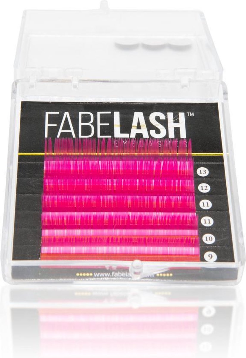 Pink russian volume lashes C curl dikte 0