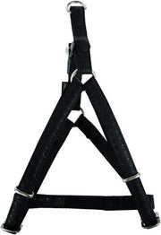 Macleather tuig voor hond zwart 15 mmx35-60 cm
