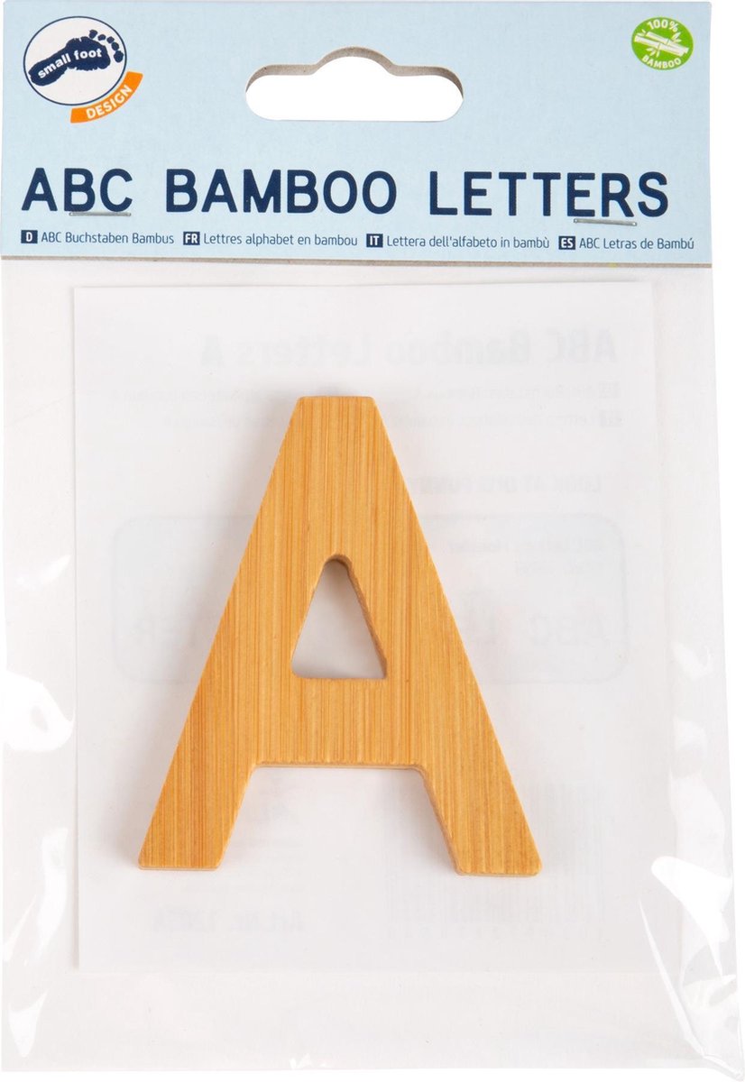 Small foot design - Bamboe letter A