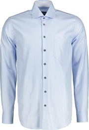 Ledûb Overhemd - Modern Fit - Blauw - 48
