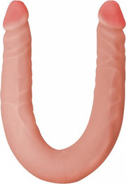 Dubbele Realistische Dildo - Koppel Dildo - Flexibel - Parabenen Vrij - Naughty - Instinct - Beige