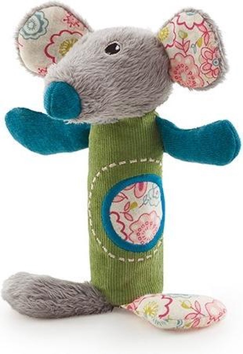 Trudi Knijp Knuffel Muis Archibald 15 Cm Grijs