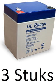 3 Stuks Ultracell Loodaccu UL 12v 5000mAh