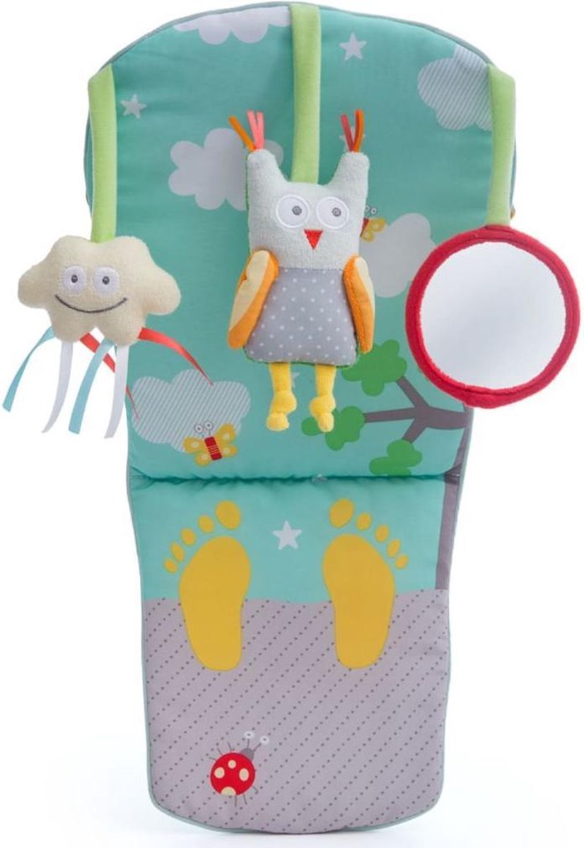 Taftoys Play & kick Auto speeltje -  Activiteitenspeeltje - Geluiden en licht - 0 tot 12 maanden