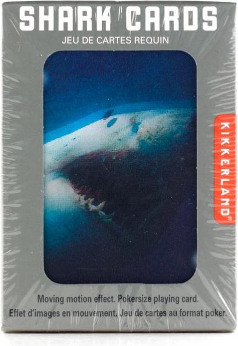 Kikkerland Shark Cards