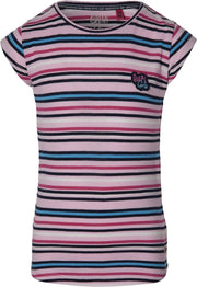 Quapi shortsleeve Feerle multi color gestreept voor meisjes - maat 98/104