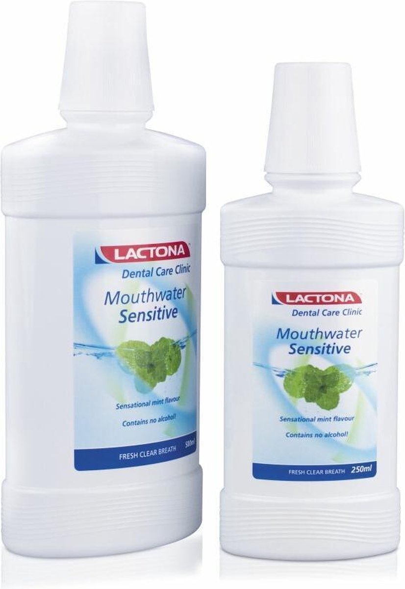 10x Lactona Mondwater Sensitive 500 ml