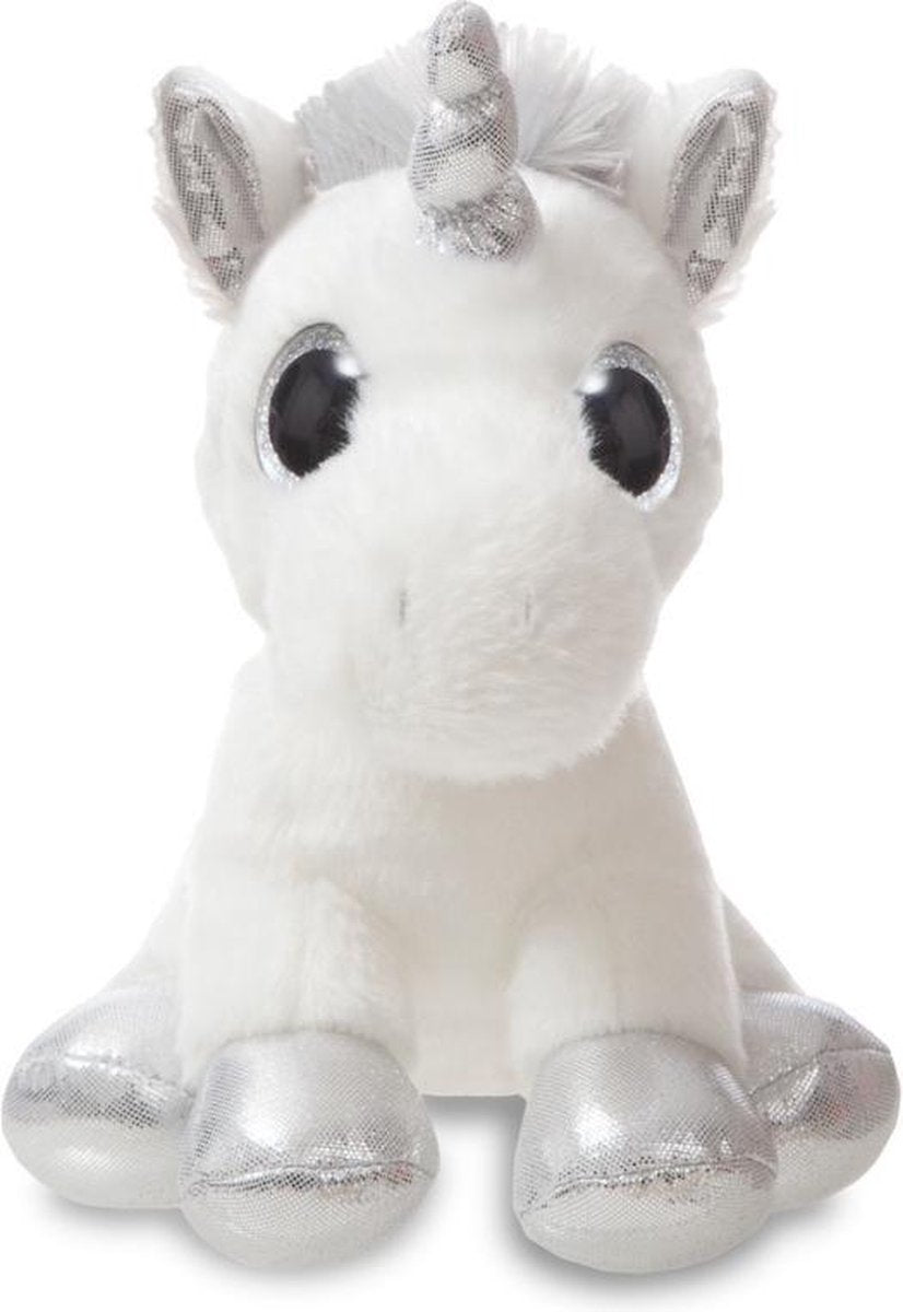 Aurora Knuffel Sparkle Tales Eenhoorn Zilver 17