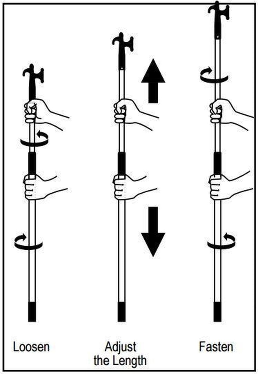Bootshaak telescopisch 67 - 101 cm