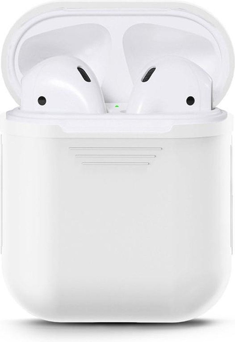 Airpods Silicone Case Cover / Hoesje voor Apple Airpods - Wit