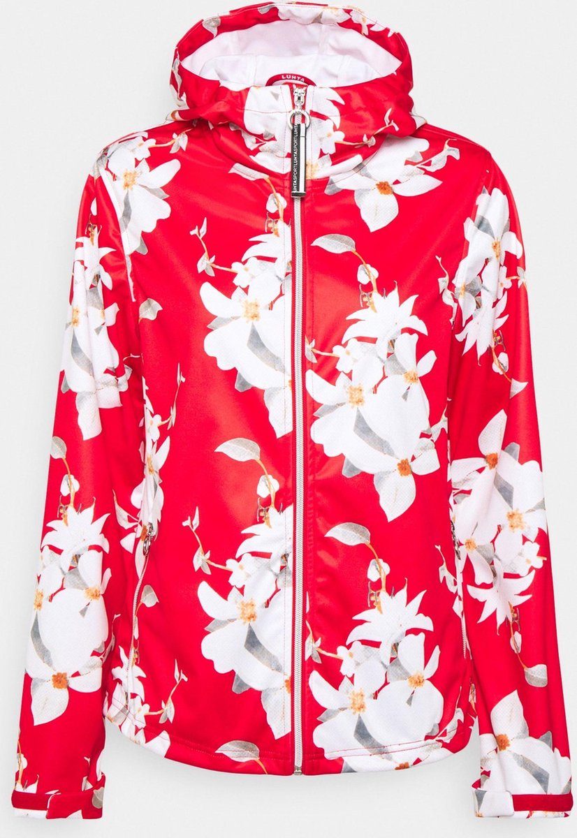 Luhta Dames  Soft Shell - ISOKURIKKA  - Rood + Bloemen - 42