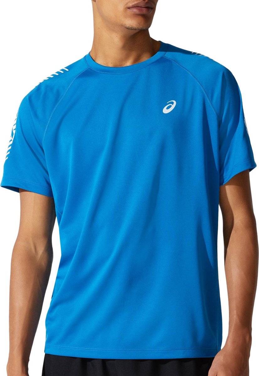 Asics Icon SS Top Hardloopshirt Men Reborn Blue - S